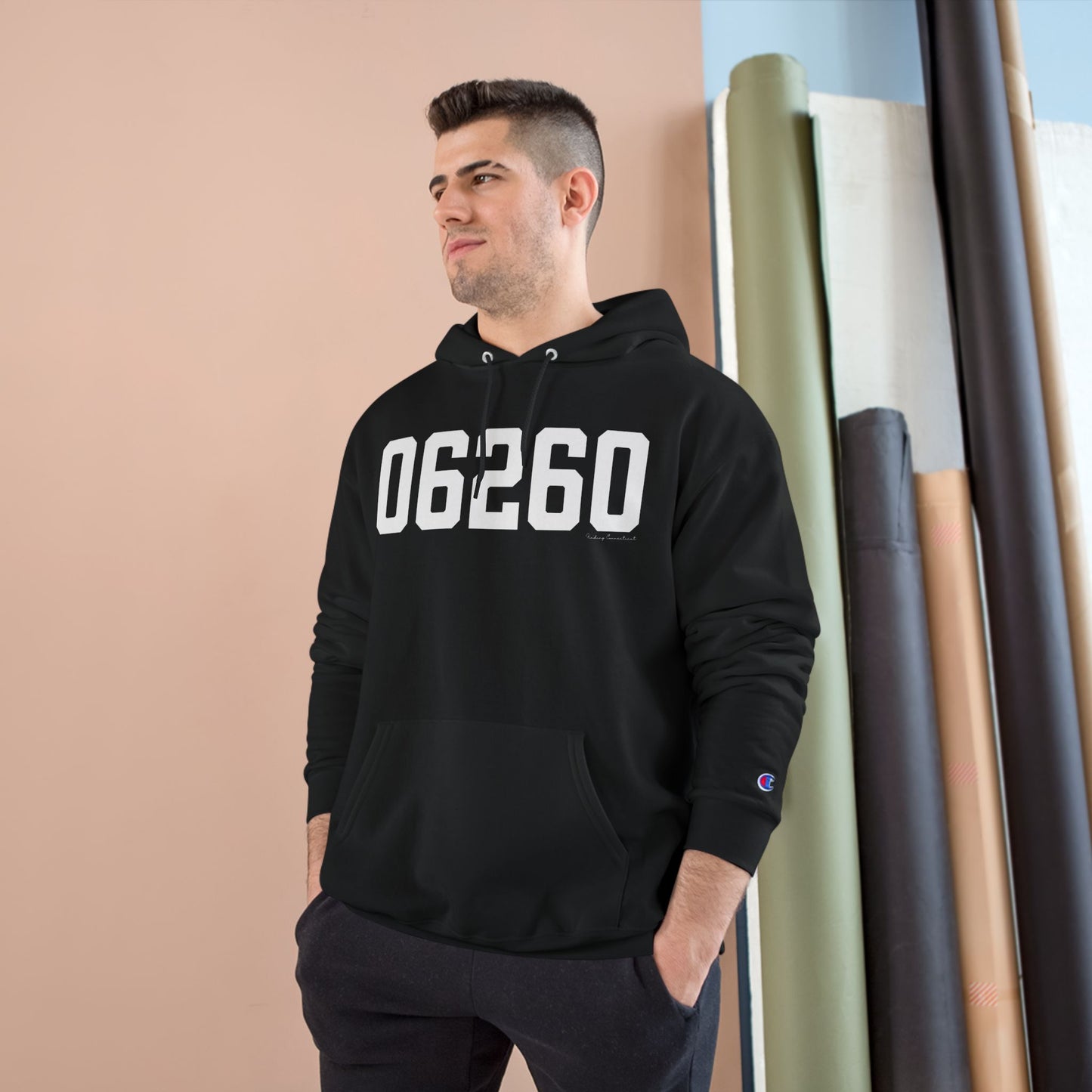06260 Putnam CT Zip Code Champion Hoodie
