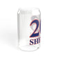 203 Shelton Red, White & Blue  Sipper Glass, 16oz