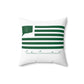 Canton St. Patrick’s Day Flag Spun Polyester Square Pillow