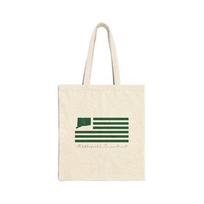 Middlefield Connecticut St. Patrick’s Day Flag Cotton Canvas Tote Bag