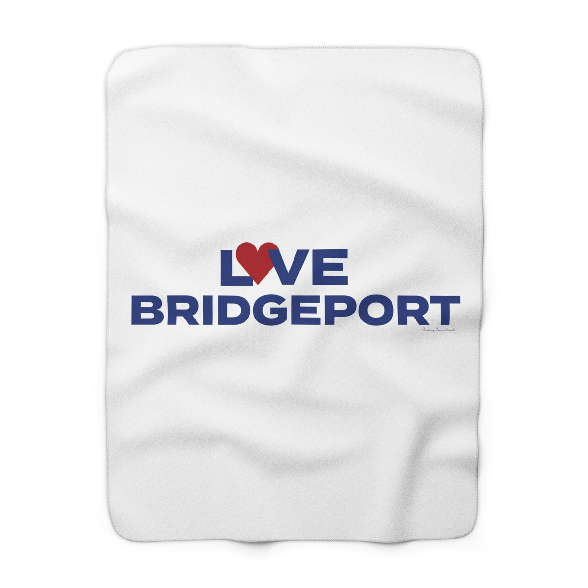 Love Bridgeport Sherpa Fleece Blanket