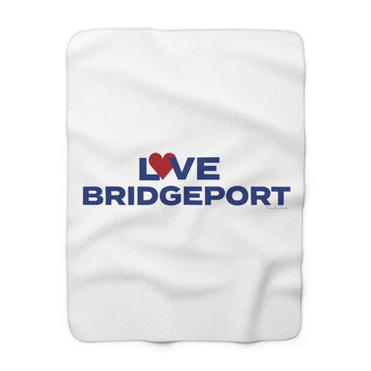 Love Bridgeport Sherpa Fleece Blanket