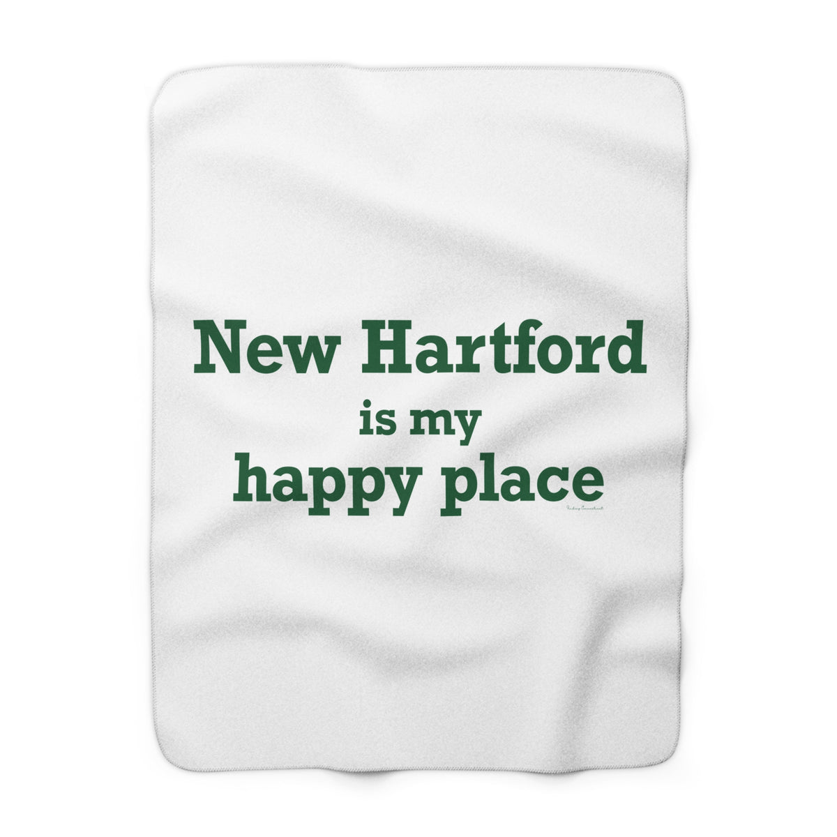 New Hartford is My Happy Place Sherpa Fleece Blanket