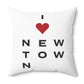 Newtown Vision Spun Polyester Square Pillow