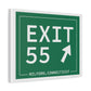 Vintage Exit 55 WCP Sign Matte Canvas, Stretched, 1.25"