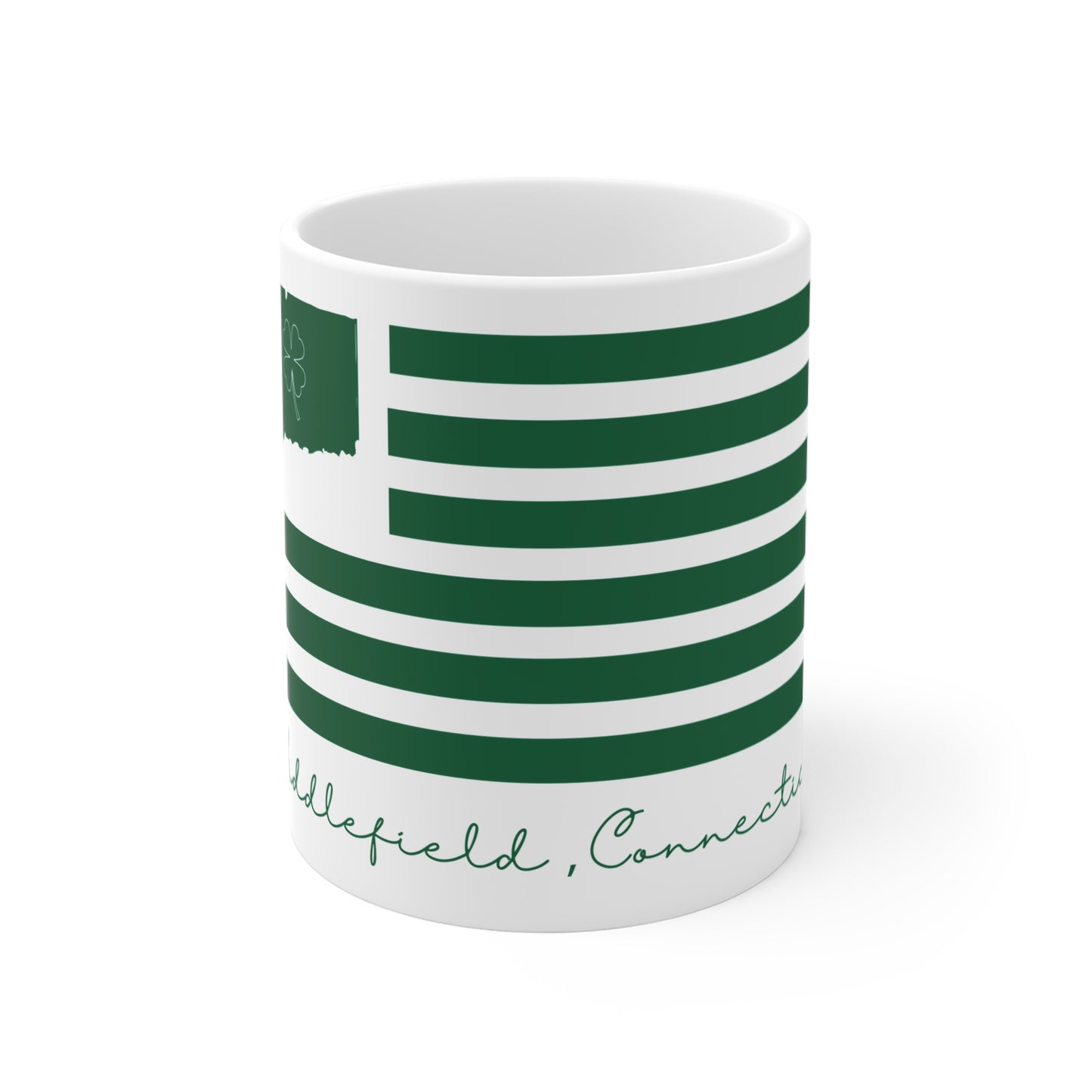 Middlefield Connecticut St. Patrick’s Day Flag Mug 11oz