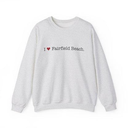 I Heart Fairfield Beach. Unisex Heavy Blend™ Crewneck Sweatshirt