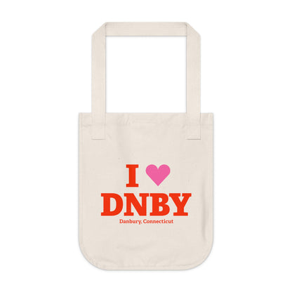 I Heart DNBY Organic Canvas Tote Bag