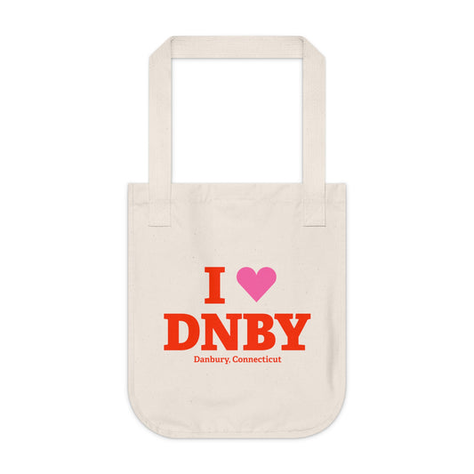 I Heart DNBY Organic Canvas Tote Bag