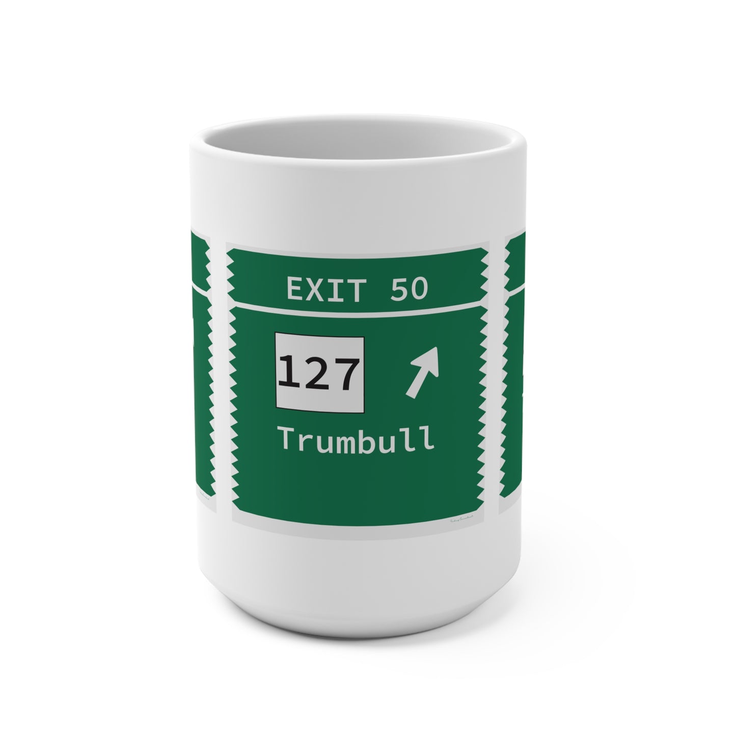 Vintage Merritt Parkway Exit 50 Sign Mug 15oz