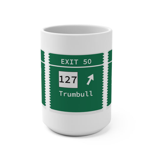 Vintage Merritt Parkway Exit 50 Sign Mug 15oz