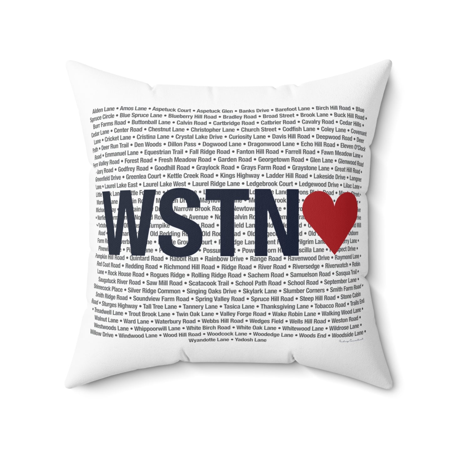 Weston Love Spun Polyester Square Pillow