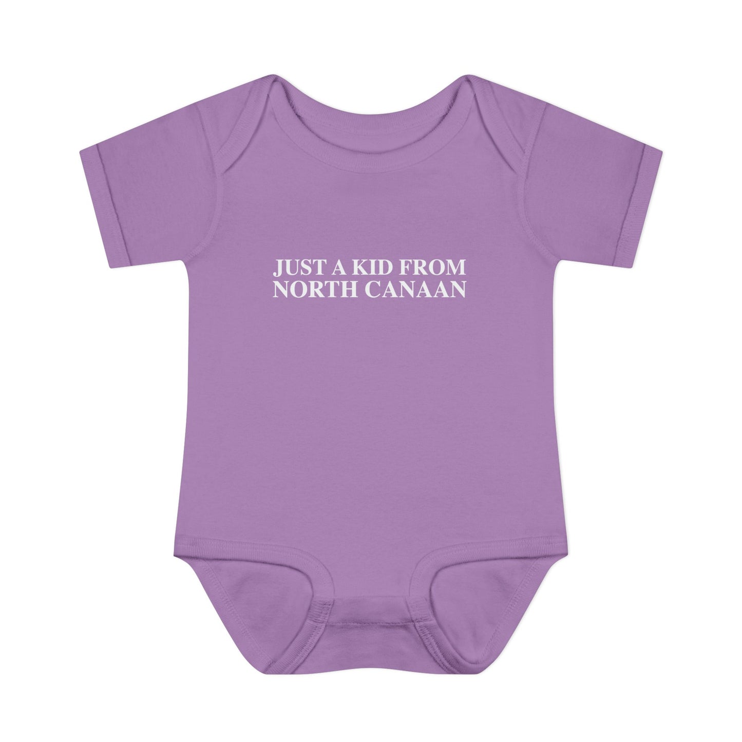 Just a kid from North Canaan Infant Baby Rib Bodysuit
