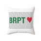 Bridgeport Love Spun Polyester Square Pillow