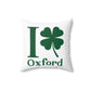 I Clover Oxford Spun Polyester Square Pillow