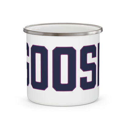 Goose Zip Code Blue & Purple Enamel Camping Mug