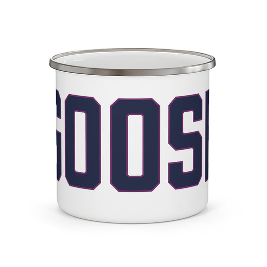 Goose Zip Code Blue & Purple Enamel Camping Mug