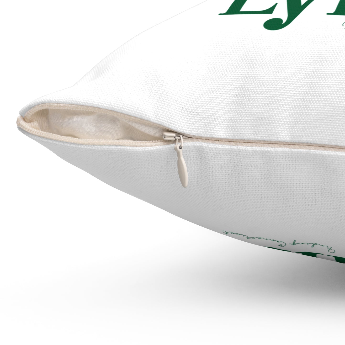 I Clover Lyme Spun Polyester Square Pillow