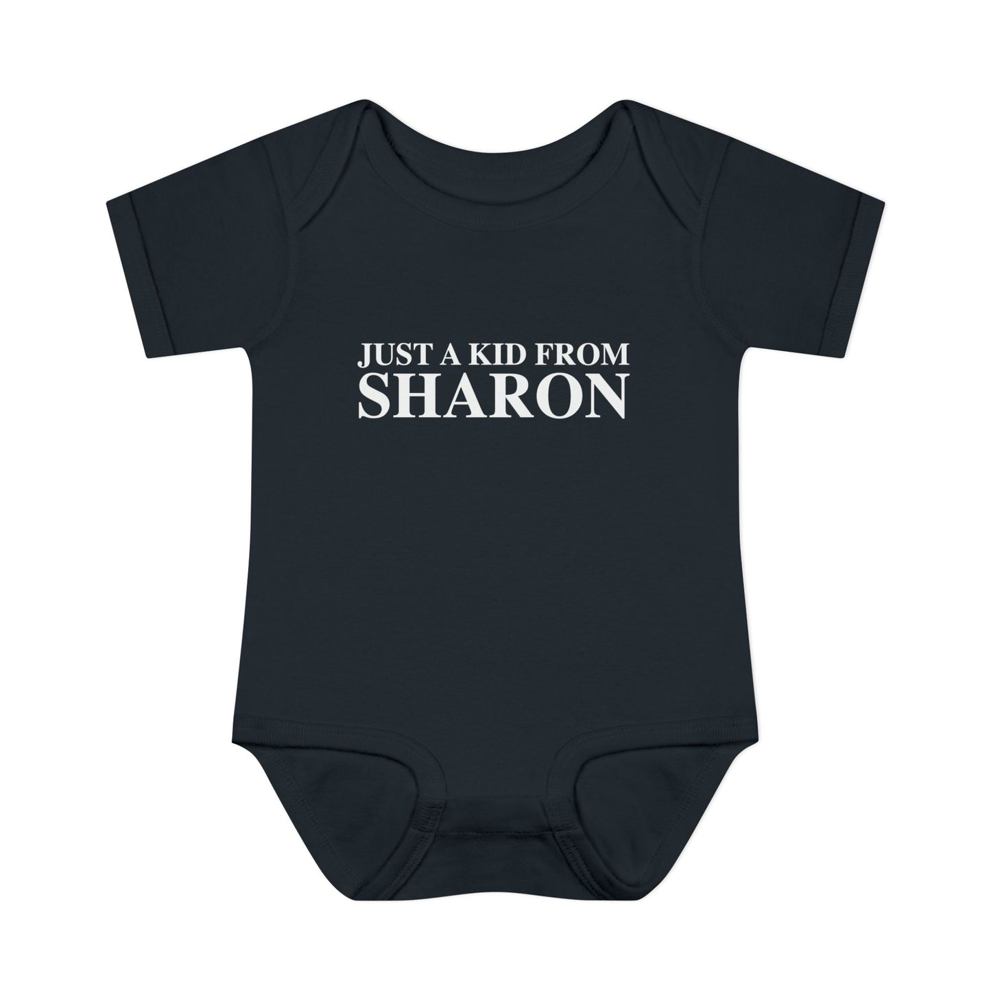 Just a kid from Sharon Infant Baby Rib Bodysuit