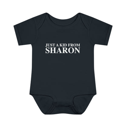 Just a kid from Sharon Infant Baby Rib Bodysuit
