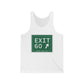 Vintage Exit 60 WCP Sign Unisex Jersey Tank Top