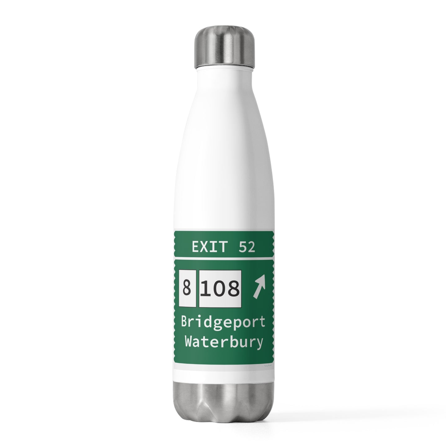 Vintage Merritt Parkway Exit 52 Sign 20oz Insulated Bottle