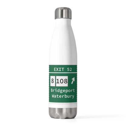 Vintage Merritt Parkway Exit 52 Sign 20oz Insulated Bottle