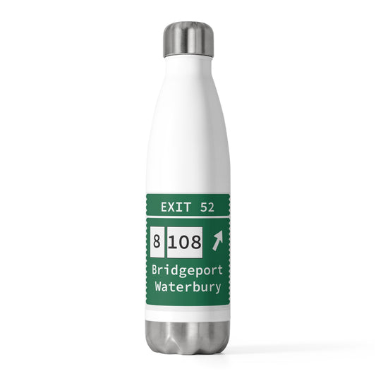 Vintage Merritt Parkway Exit 52 Sign 20oz Insulated Bottle