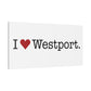 I Heart Westport. Matte Canvas, Stretched, 1.25"