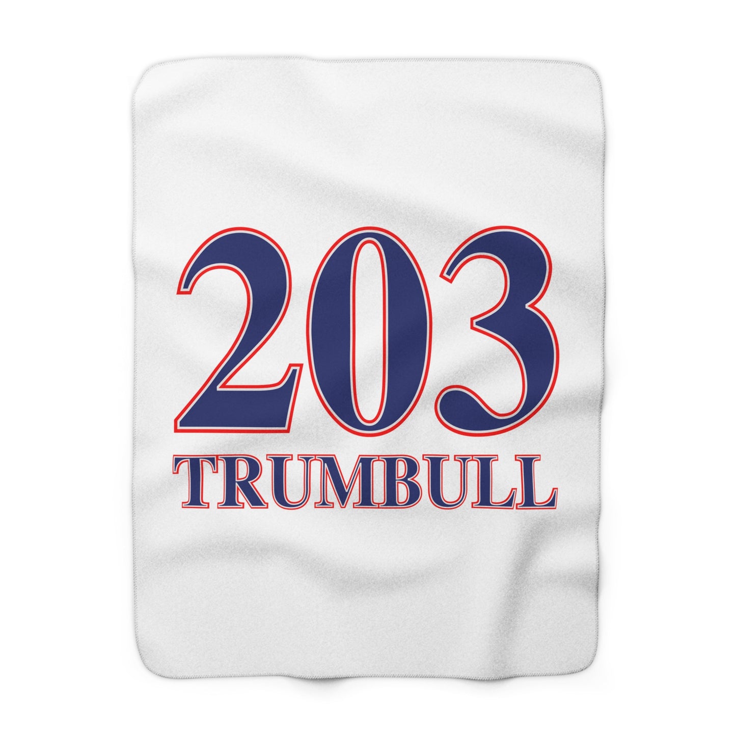 203 Trumbull Red White & Blue Sherpa Fleece Blanket