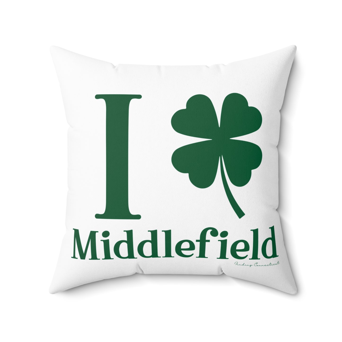 I Clover Middlefield Spun Polyester Square Pillow
