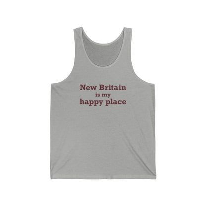 New Britain is My Happy Place Unisex Jersey Tank Top