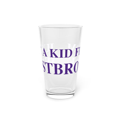 Just a kid from Westbrook Pint Glass, 16oz