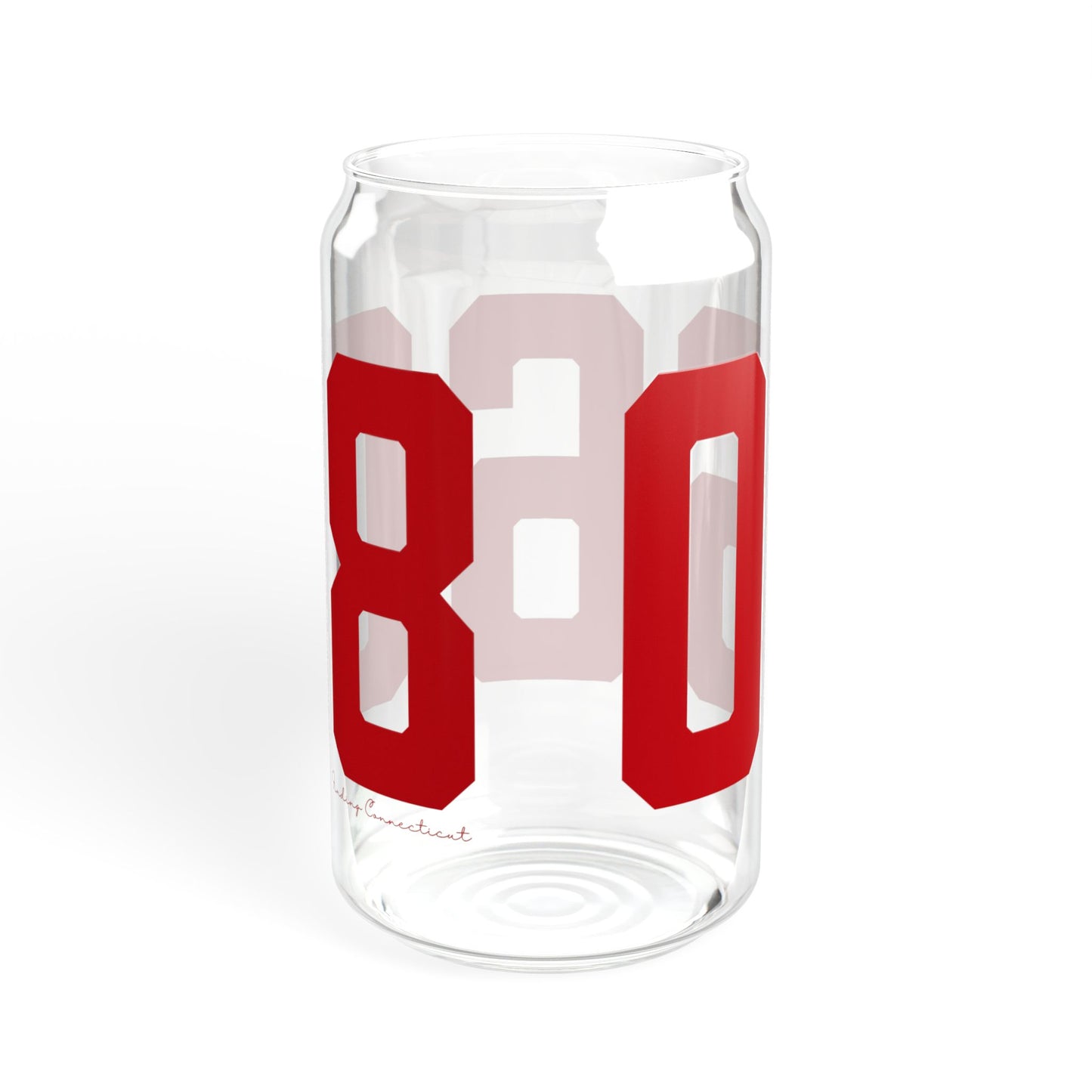 06608 Bridgeport Connecticut Zip Code Sipper Glass, 16oz