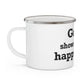 Goose Shows Are My Happy Place - Black Enamel Camping Mug