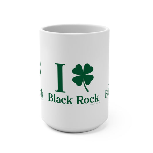 I Clover Black Rock Mug 15oz