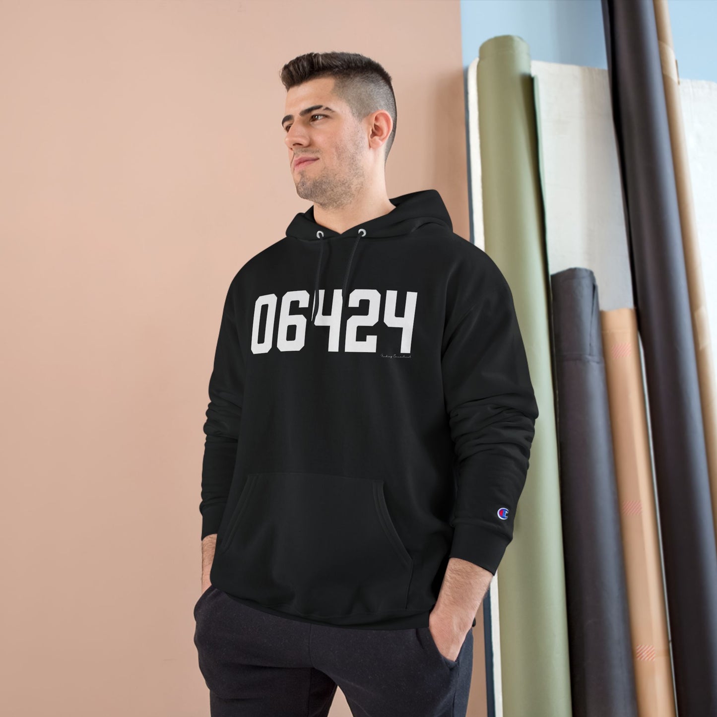 06464 East Hampton CT Zip Code Champion Hoodie