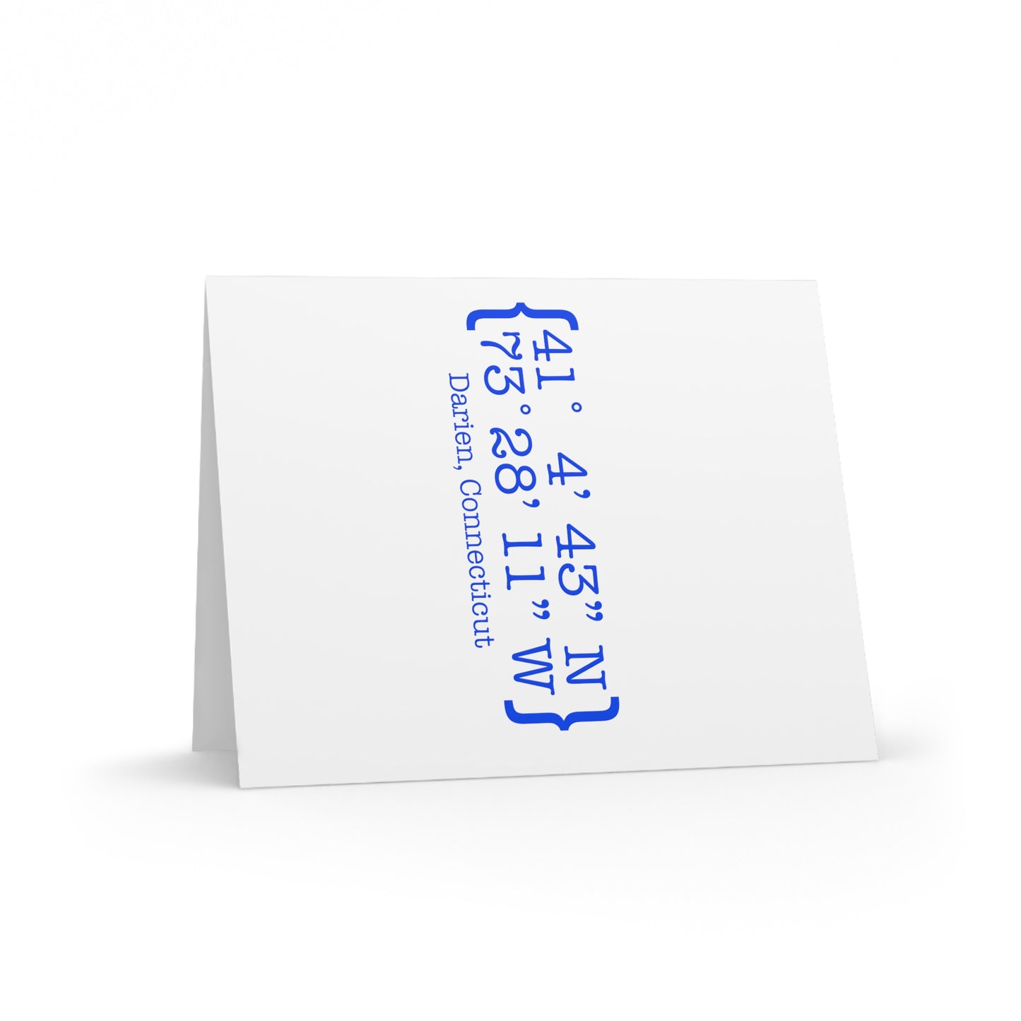 Darien Coordinates Greeting Cards (8, 16, and 24 pcs)