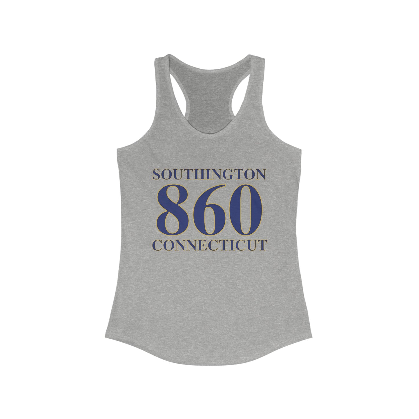 Southington 860 Connecticut Women's Ideal Racerback Tank