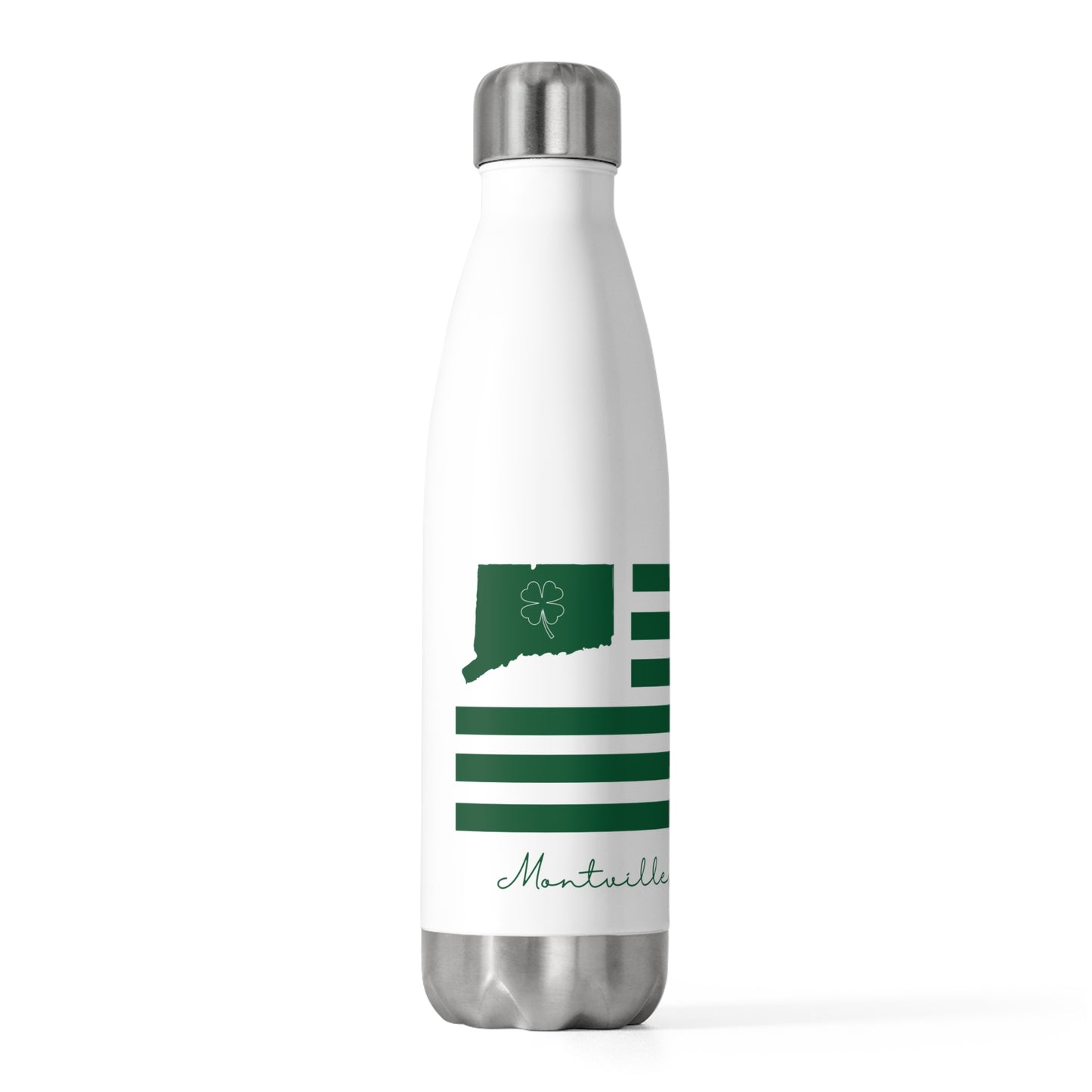 Montville Connecticut St. Patrick’s Day Flag 20oz Insulated Bottle