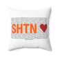 Shelton Love Spun Polyester Square Pillow
