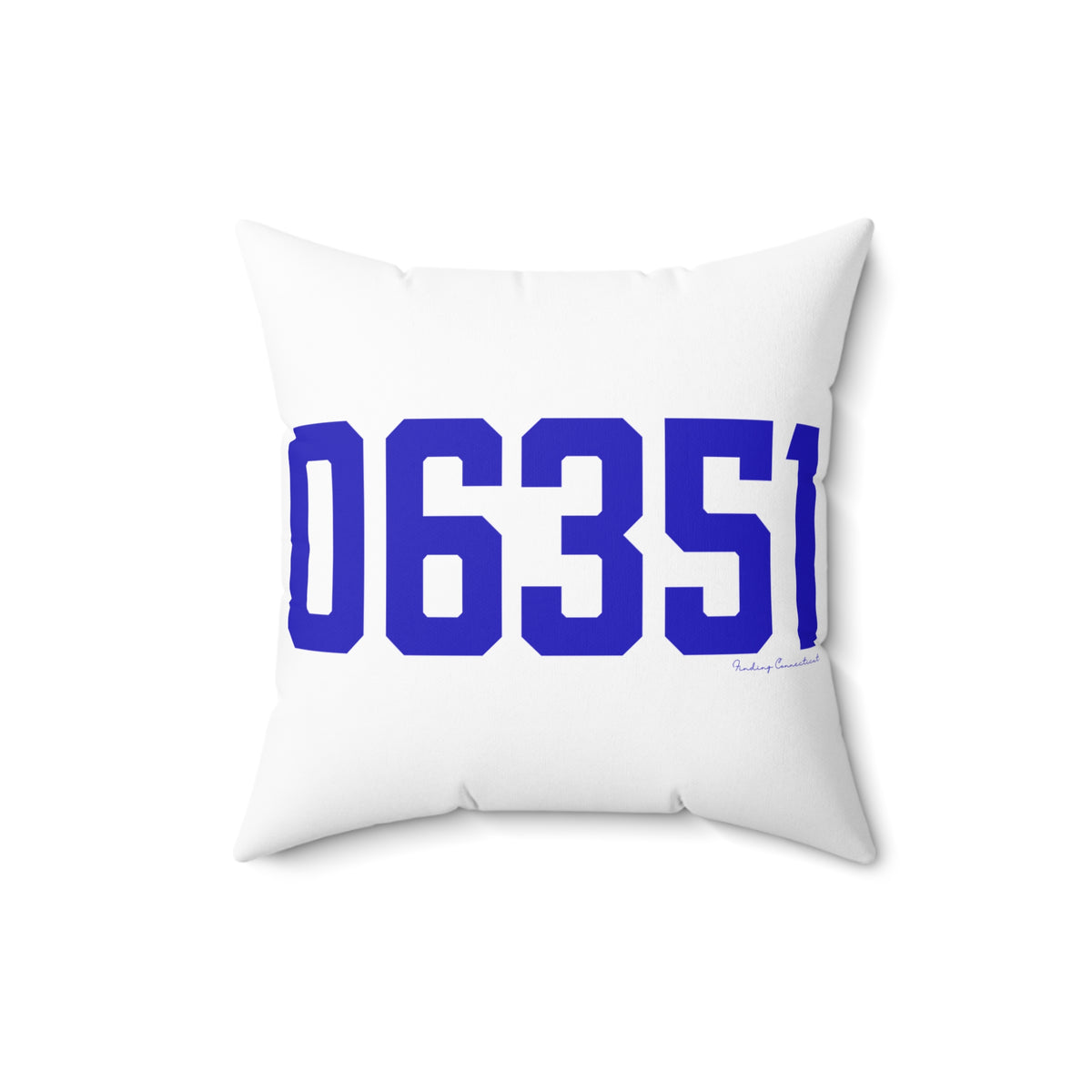 06351 Lisbon Connecticut Zip Code Spun Polyester Square Pillow