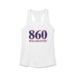 860 Willimantic Red, White & Blue Women's Ideal Racerback Tank Top