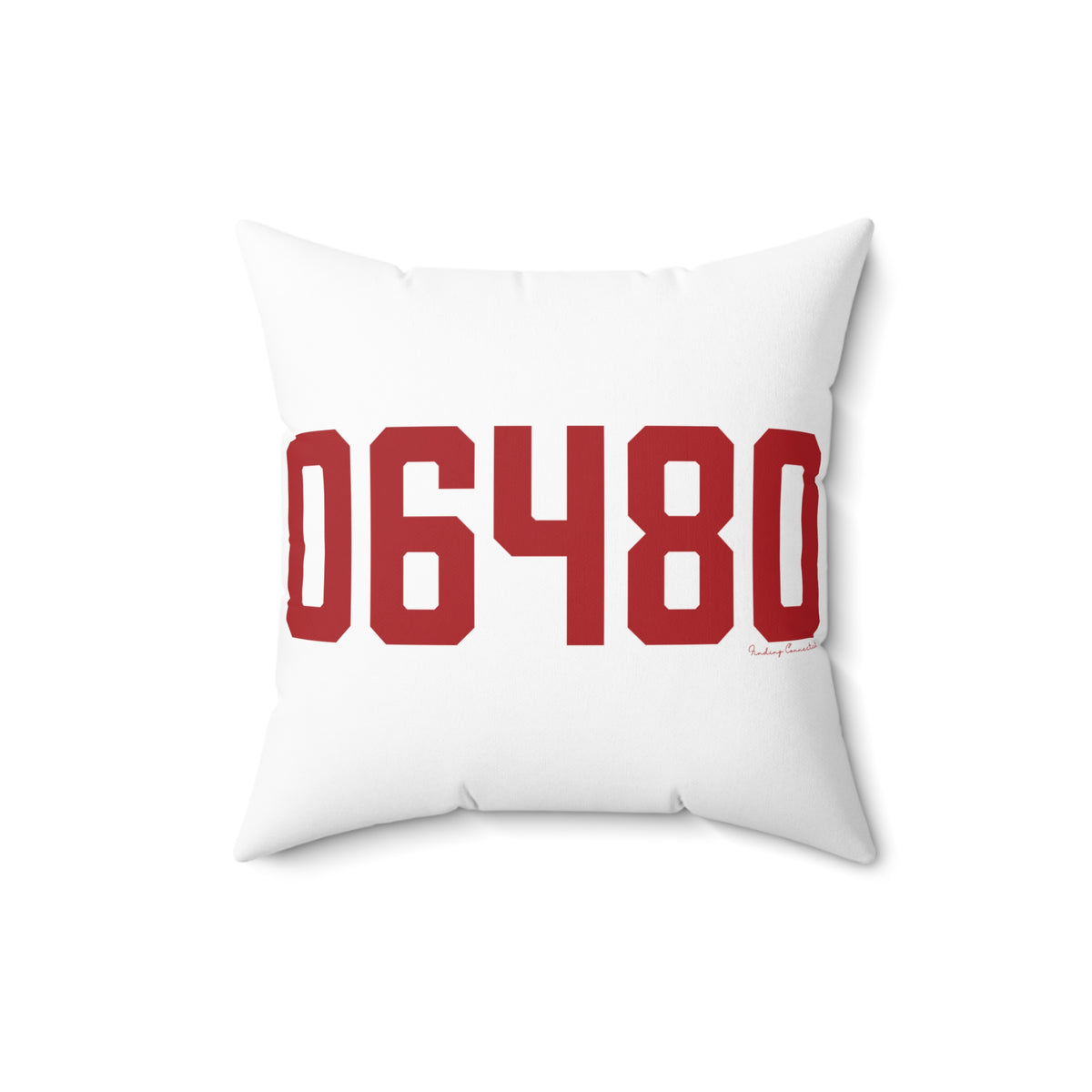 06480 Portland Connecticut Zip Code Spun Polyester Square Pillow