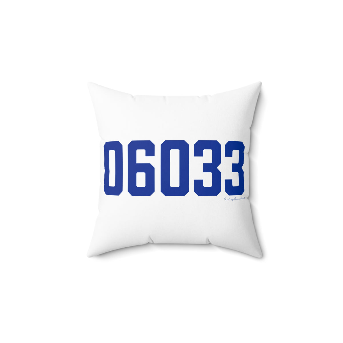 06033 Glastonbury Connecticut Zip Code Polyester Square Pillow