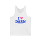 I Heart DARN Unisex Jersey Tank Top