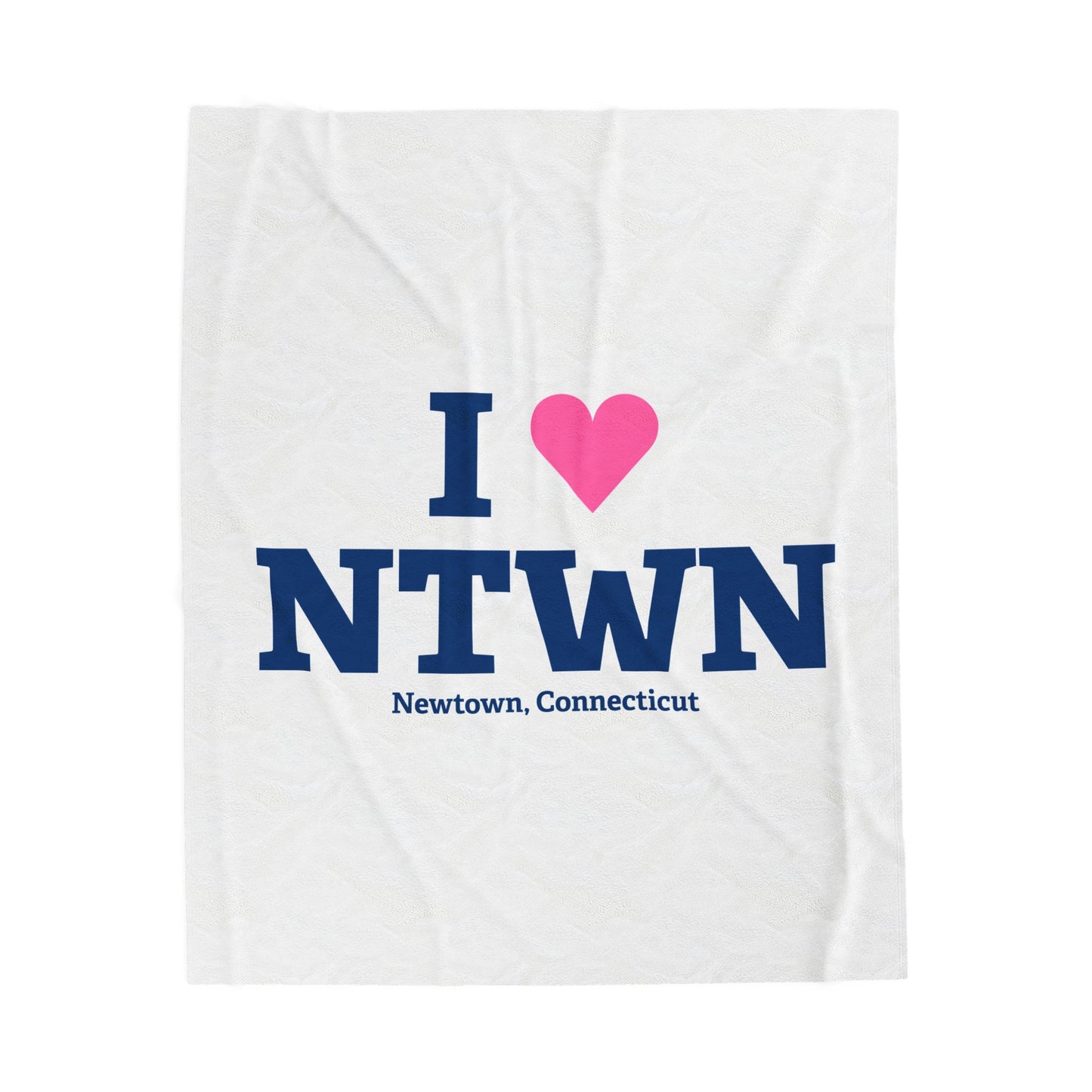 I Heart NTWN Velveteen Plush Blanket