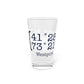 Westport Coordinates Pint Glass, 16oz