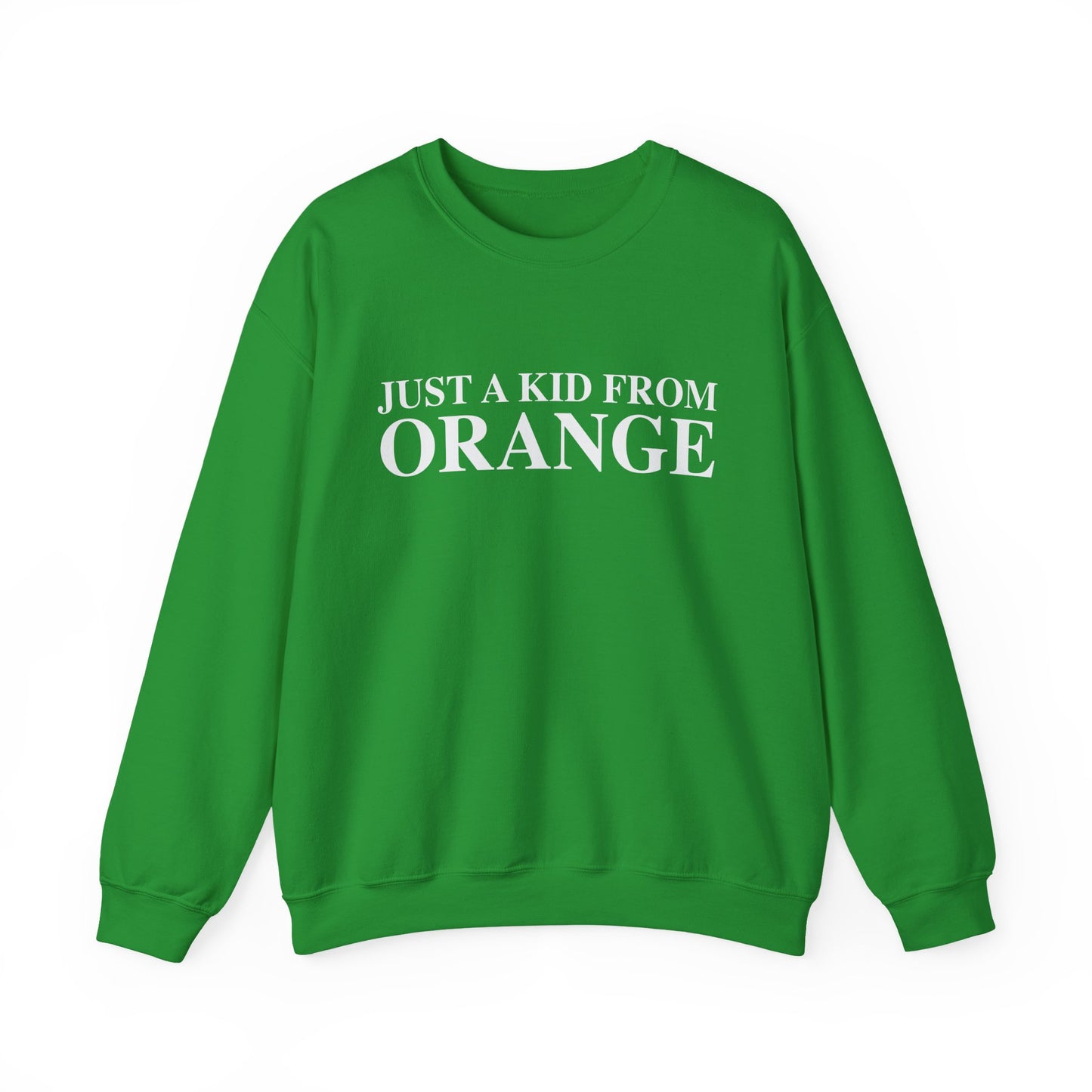 Just a kid from Orange Unisex Heavy Blend™ Crewneck Sweatshirt