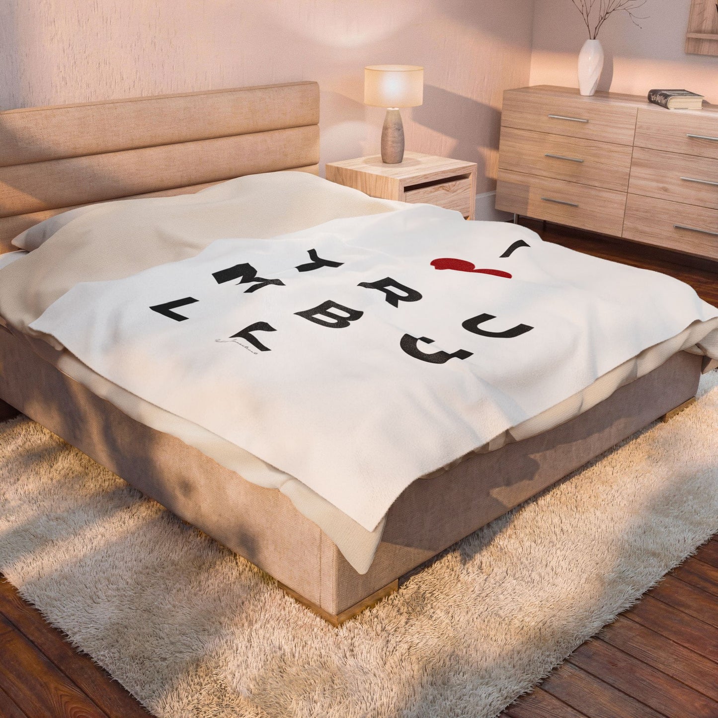Trumbull Vision Velveteen Plush Blanket